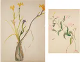 Juanita McNeely, Two works: (i) Toulouse Lautrec ; (ii) She is living with me, 1980, watercolor on paper