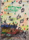 Daisy Parris, Poem for My Antidepressant, 2021, marker, color pencil and blood on paper