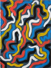 Untitled by Sol LeWitt, 1997, gouache on paper, sold Dec 2024