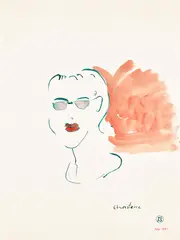 Thomas Schütte, Untitled (Christene), 1991, watercolor on paper
