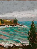 Nicole Wittenberg, Stormy Weather, 2020, pastel on paper