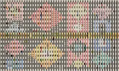 Yaacov Agam, Leverkusen #2, 1969–1971, oil on corrugated aluminum