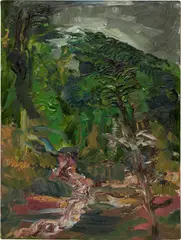 Rainer Fetting, the stream (Hudson river scene), 1985, oil on canvas