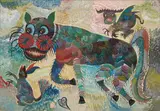 Chico da Silva, Untitled, 1964, oil on canvas