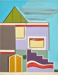 Thomas Scheibitz, Lonely Heart, 1998, oil and acrylic on canvas