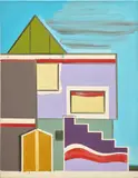Thomas Scheibitz, Lonely Heart, 1998, oil and acrylic on canvas