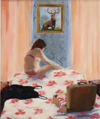 Monarch of the Glen by Caroline Walker, 2004, oil on board, offered Dec 2024