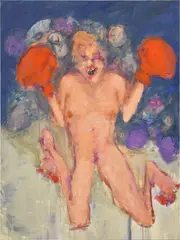 Eva Beresin, Mercy of forces you can't control IV, 2021, oil on canvas