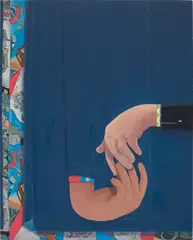 Rebecca Ness, Contact, 2018, oil on panel