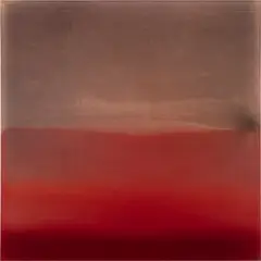 Miya Ando, Transformation Alea (red), 2013, urethane and pigment on Plexiglas over aluminum