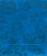 Untitled Painting in Cerulean by Sayre Gomez, 2014, acrylic on canvas over panel, sold Dec 2024