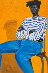 Posture by Otis Kwame Kye Quaicoe, 2019, oil on canvas, sold Dec 2024