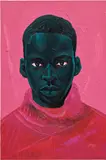 Annan Affotey, Red and Pink Turtleneck, 2021, acrylic on canvas