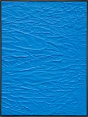 Michael Staniak, IMG_852 (Internet Blue), 2013, casting compound and acrylic on board, in artist's steel frame