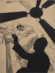 Dormancy by Zhong Biao, 2002, oil and Conté crayon on linen, offered Dec 2024
