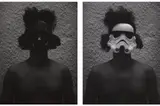 Paulo Nazareth, Untitled (CA - Come to the Shade), 2020, inkjet print on cotton paper, in 2 parts