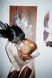 Kayode Ojo, Closed Audition: Boohoo Plus Verity Slinky Plunge Split Maxi Dress, 2018, inkjet print laid on museum board