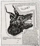No Title (The Anti-Gordo...) by Raymond Pettibon, 2002, ink on paper, sold Dec 2024