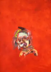 Wardell Milan, Portrait, Marie-Kate, 2018, acrylic, pastel, oil pastel, color pencil and graphite on paper