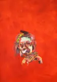 Wardell Milan, Portrait, Marie-Kate, 2018, acrylic, pastel, oil pastel, color pencil and graphite on paper
