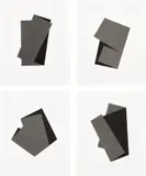 Iran do Espirito Santo, Four works: (i-iv) Efemeride 13, 14, 16, 17, 2008, charcoal on paper