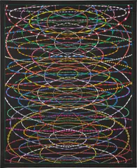 Fred Tomaselli, Drawing #2 After Echolocation, 2000, gouache on paper