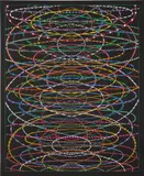 Fred Tomaselli, Drawing #2 After Echolocation, 2000, gouache on paper