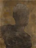Dominic Chambers, Myself when I'm real, 2017, charcoal and spray paint on paper