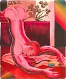 Kyle Dunn, Narcissy, 2017, acrylic and crayon on fiberglass and plaster reinforced foam