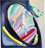 Ilana Savdie, Bedfones, 2016, oil on canvas