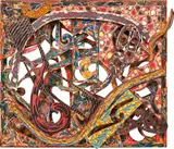 Frank Stella, Mosport 4.75X (Second Version), 1982, mixed media on etched magnesium