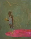 Derek Fordjour, Untitled (floating)