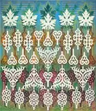 Philip Taaffe, Porte Amur, 2001, mixed media on canvas