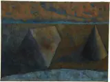 Armando Morales, Paisaje Cono Y Prisma Triangulas (Landscape with Cones and Triangular Prisms)