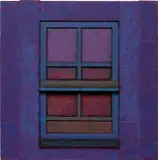 Ralph Humphrey, Blocks, 1982–1983, casein and modeling paste on panel