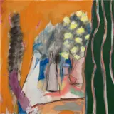 Michael Goldberg, Still Life With Drape