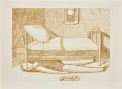 Anna Weyant, Untitled, 2019, colored pencil on paper