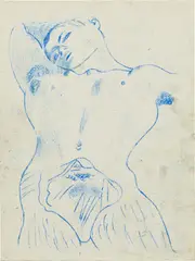 Untitled by Louis Fratino, 2017, pastel on paper, offered Mar 2023