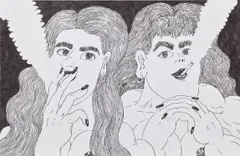 September Song by Ana Benaroya, 2019, ink and graphite on paper, sold Mar 2023