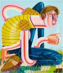 Ákos Ezer, Earl Grey, 2020, oil on canvas