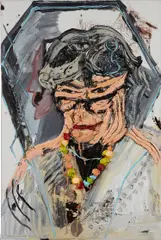 Jonathan Meese, Mutter No, 2004, oil on canvas