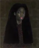 Oluwole Omofemi, Omonalisa VII, 2021, oil and acrylic on canvas
