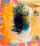 Jackie Saccoccio, Portrait (Gasp), 2012, oil and mica on linen