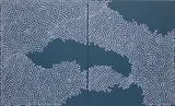 Julia Chiang, Never Get Stuck, 2013, acrylic on panel, diptych