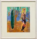 Franz West, Hangaround, 1997, double-sided newspaper, acrylic, tape and photo collage on paper