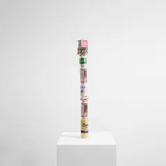 Tony Matelli, Yesterday, 2009, painted bronze and beer cans