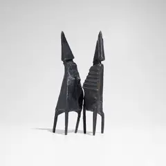 R.A. Lynn Chadwick, Maquette II Two Standing Figures, 1969, bronze