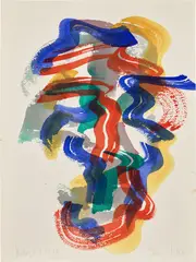 Hannah Wilke, Untitled from the series B.C., ink and watercolor on paper