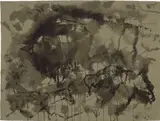 Elaine de Kooning, Pastoral Ai-Shan, 1988, sumi ink on paper