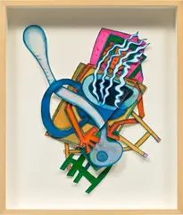 Elizabeth Murray, Inner Life, 2000, watercolor on paper, in artist's frame